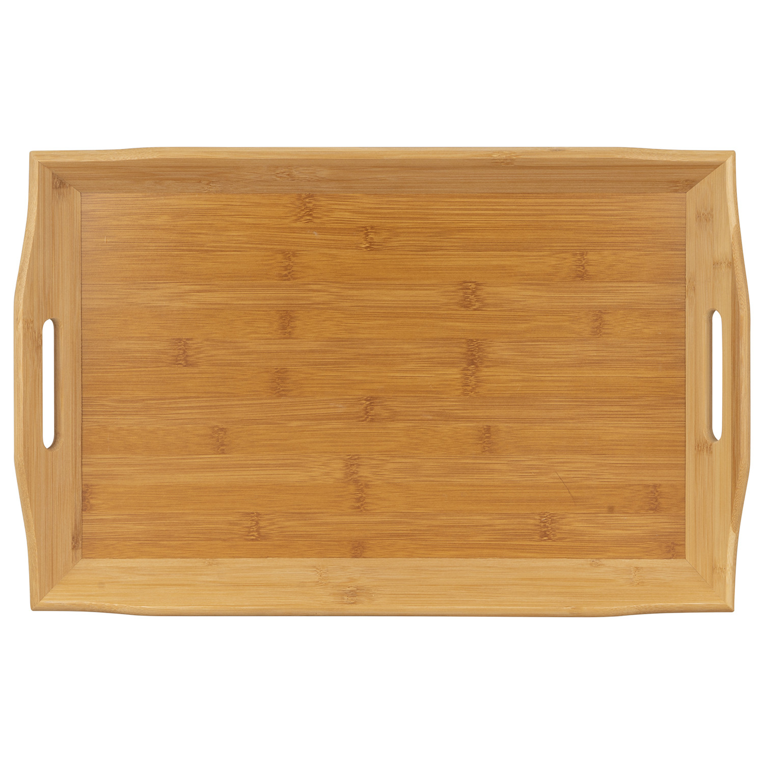 Rectangular Large Bamboo Serving Tray Image 2