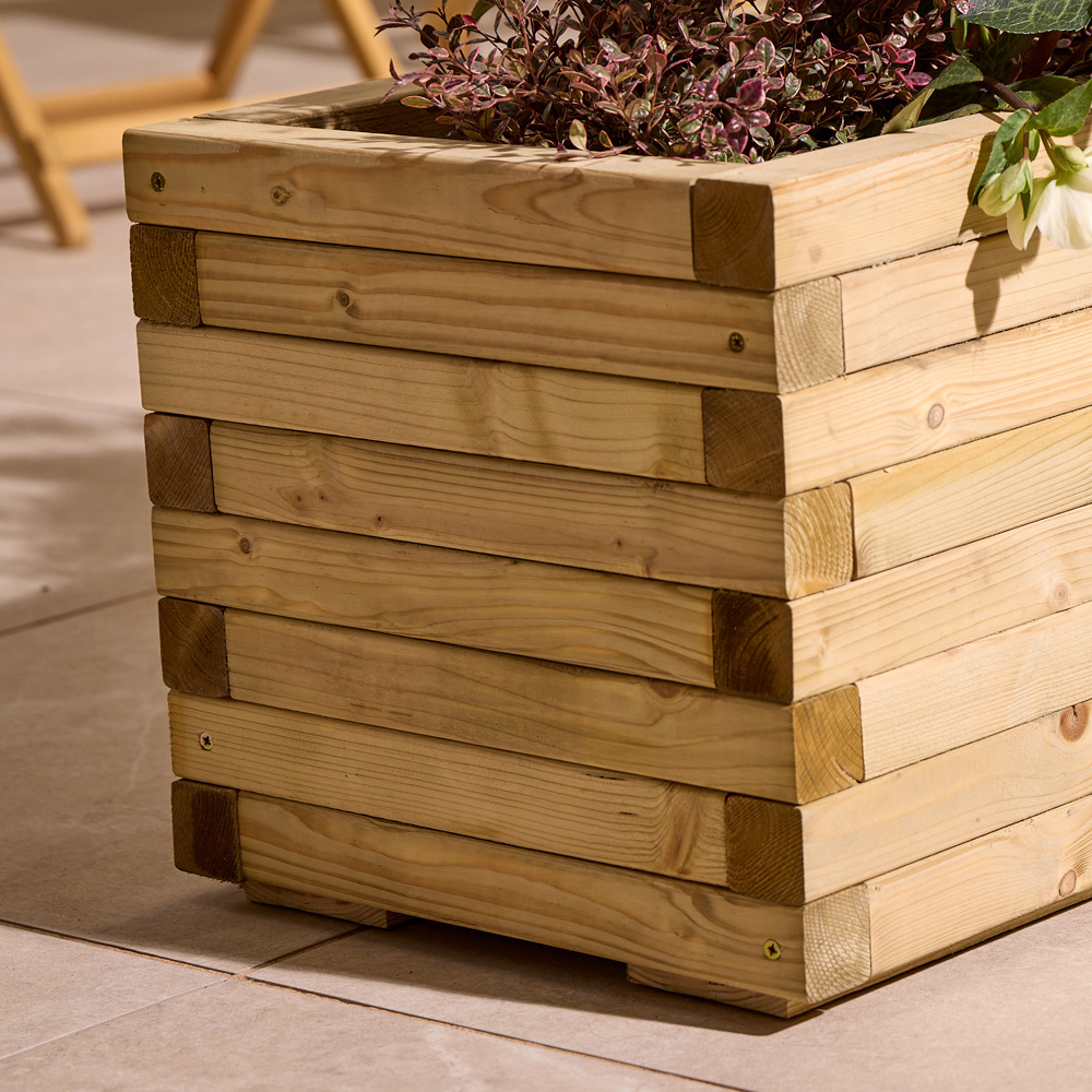 Rowlinson Premier Natural Wooden Patio Trough Planter 37 x 150 x 40cm Image 5