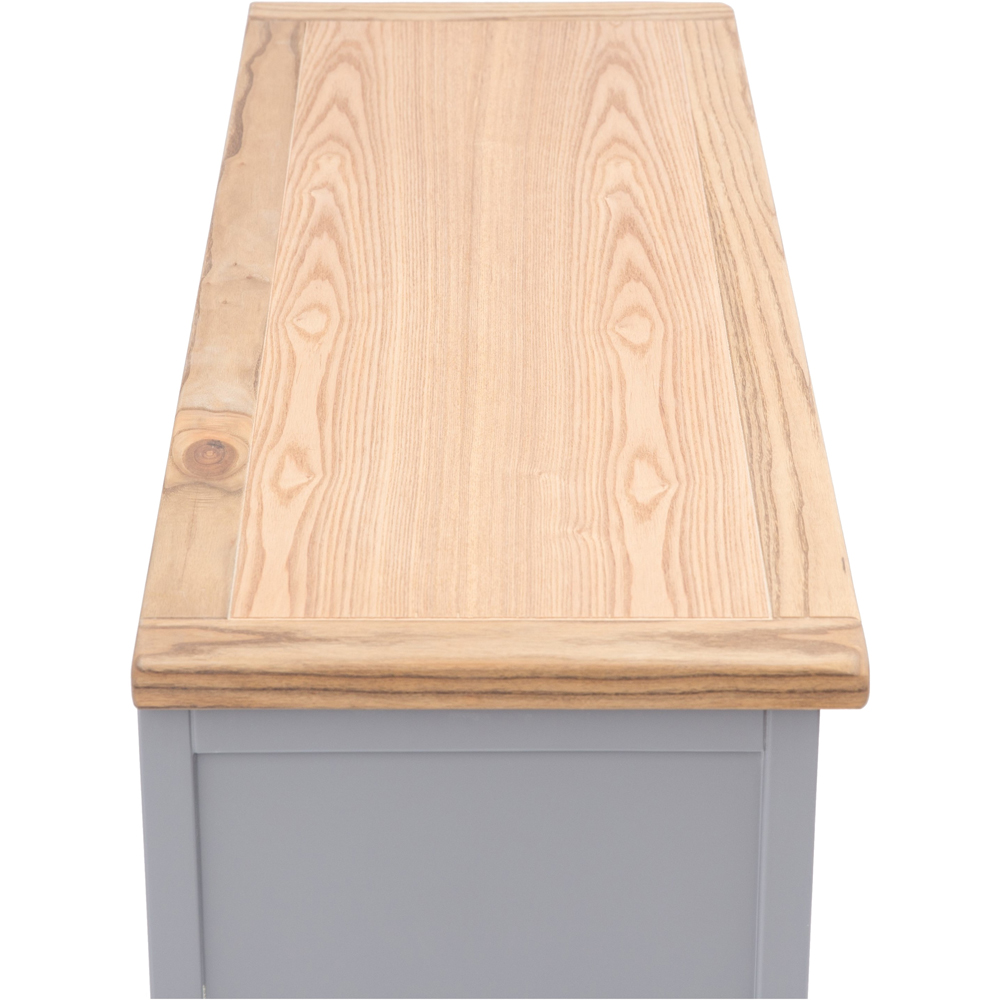 Cabinet Bits Mirano 6 Drawer Grey Chrome Knob Chest of Drawers Image 6