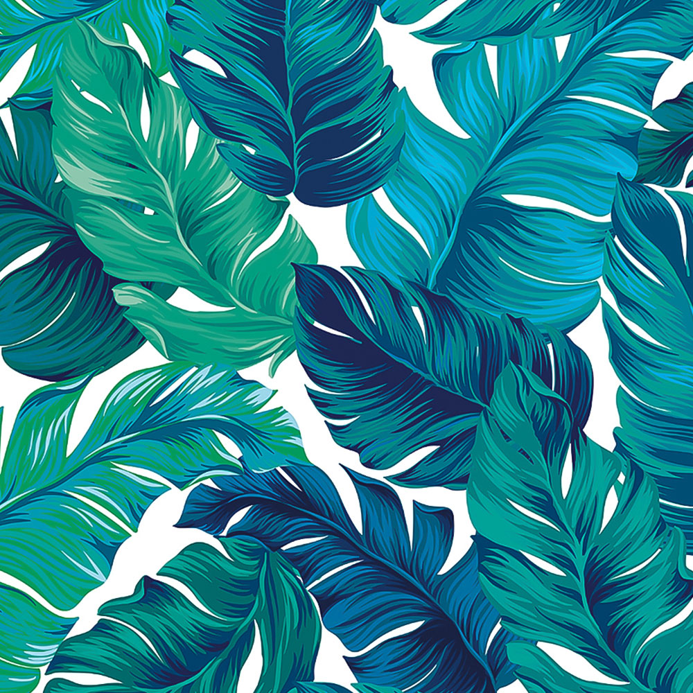 Origin Murals Bold Tropical Leaves Green Wall Mural Image 2