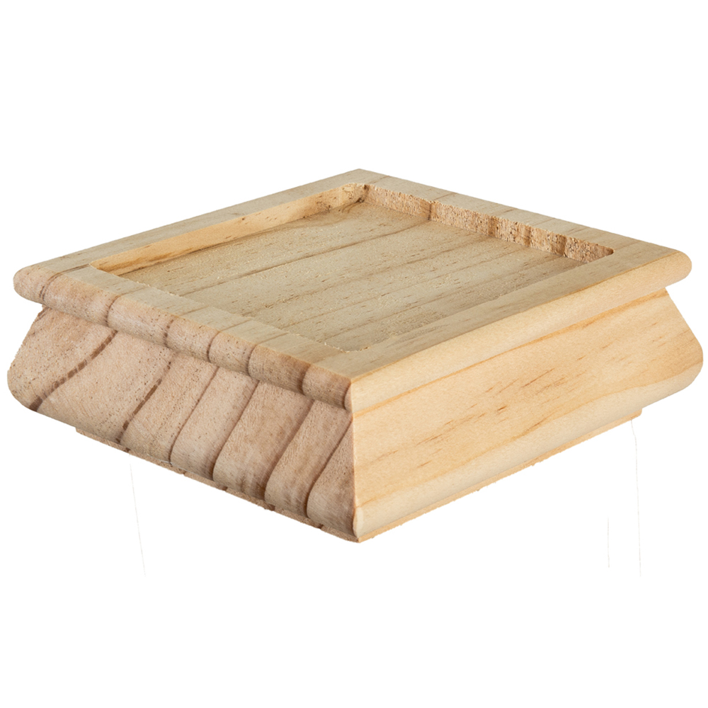 Blueprint Joinery Cambridge Pyramid Pine Newel Post Cap 82mm Image 2