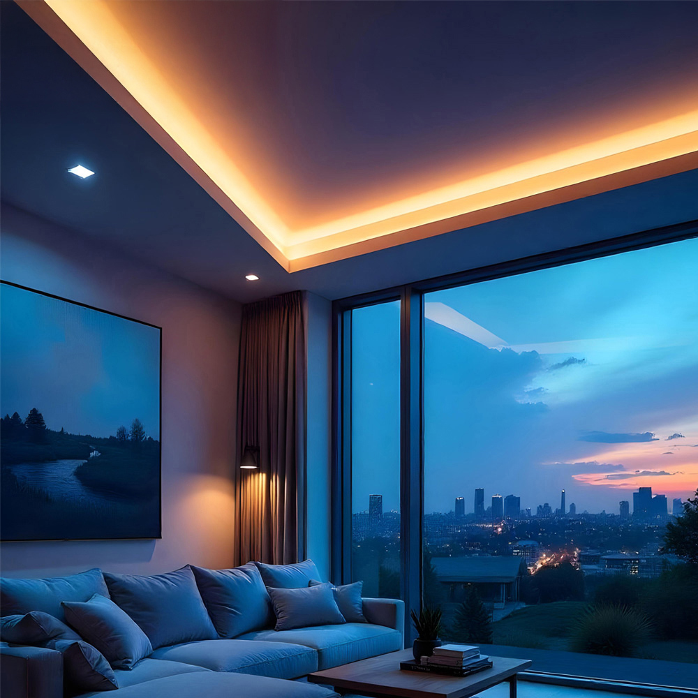 ENER-J LED Aluminum Channel Profile with PC Diffuser 25 x 7mm 4 Pack Image 4