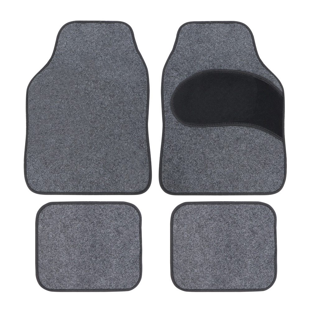 JVL Endurance Grey 4 Piece Carpet Car Mat Set Image 2