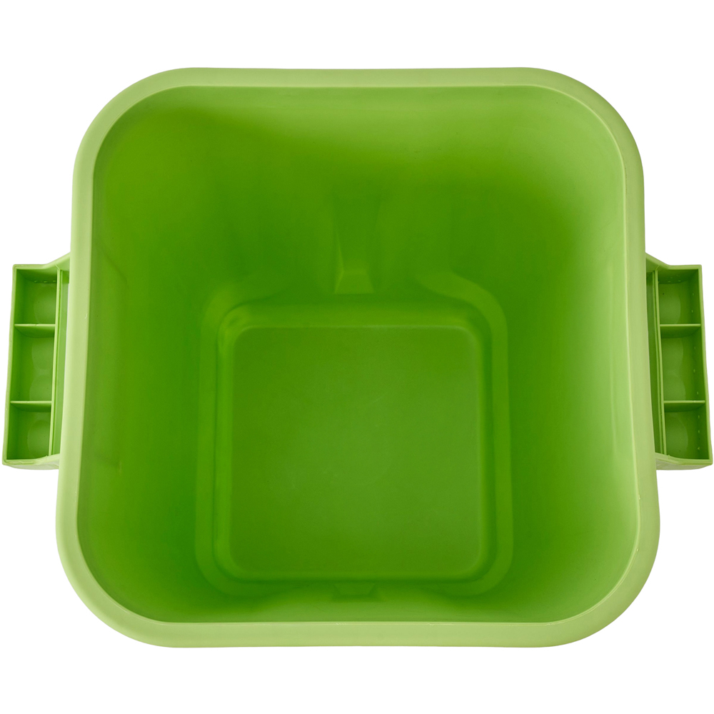 Living and Home Green Industrial Flip Top Rubbish Bin 23L Image 4