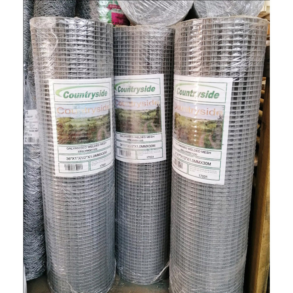 Inspirational Gifting Aviary Wire Mesh Square Galvanised Bird Fence Roll 1/2 Inch 90cm x 30m Image 2