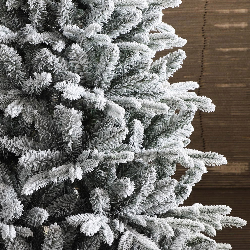 Living and Home X-Frame Stand Snow-Flocked PE Christmas Tree 5.9ft Image 4