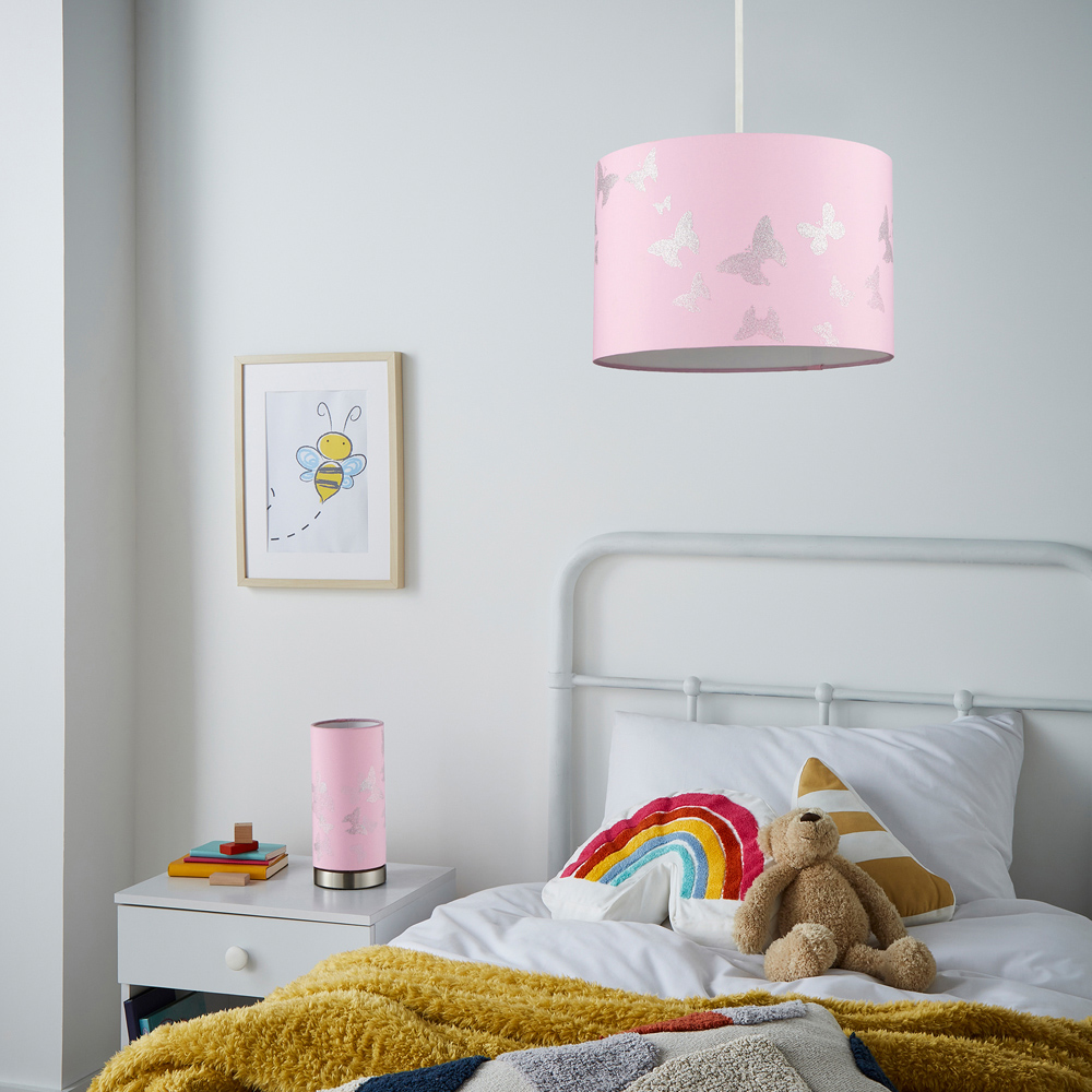 Glow Pink Butterfly Table Lamp Image 5