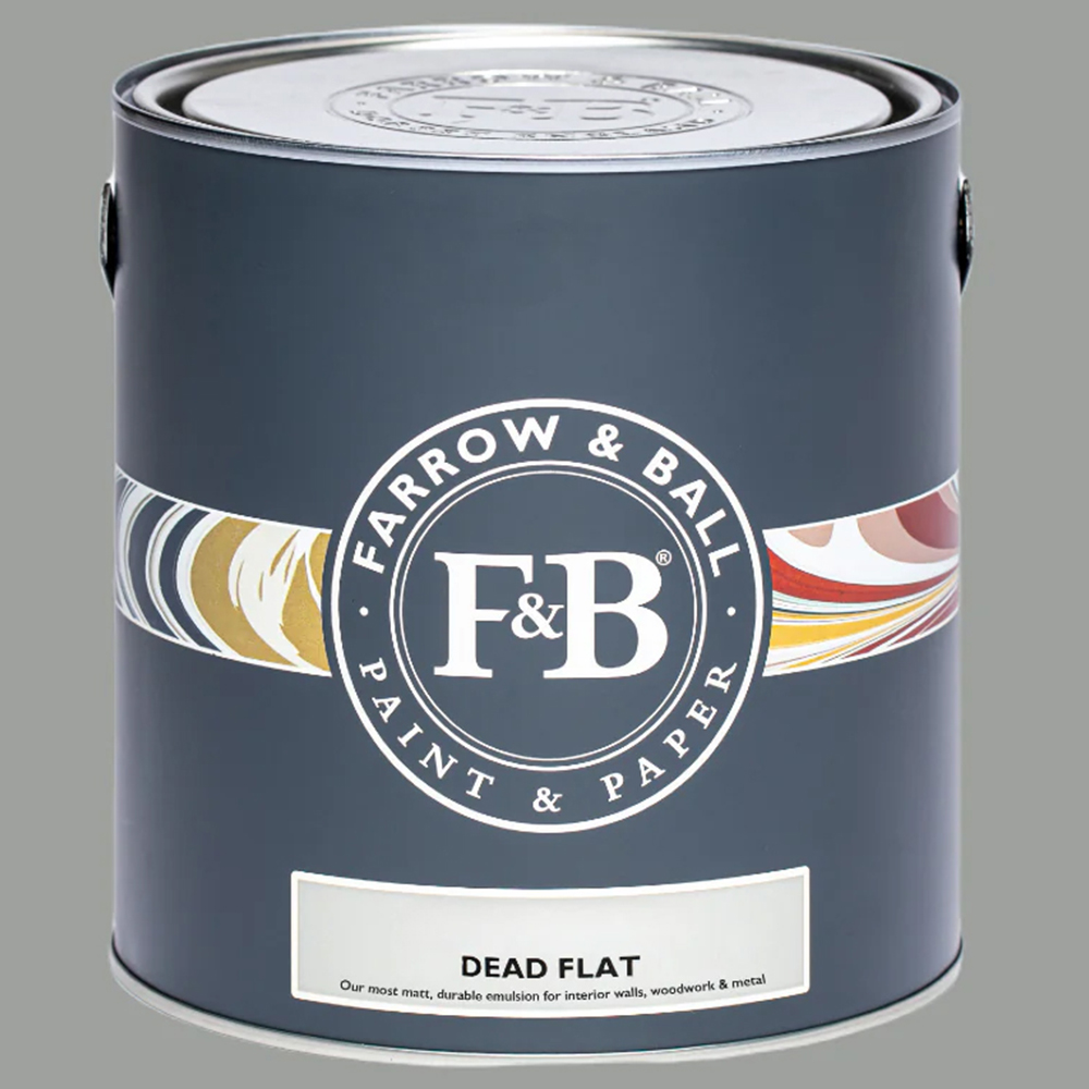Farrow & Ball Dead Flat Manor House Gray Matt Paint 2.5L Image 2