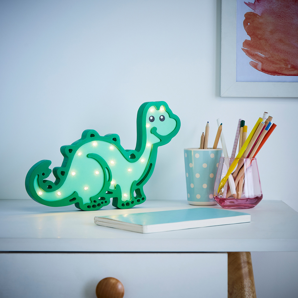 Glow Light Green Dinosaur Led Table Light Image 2