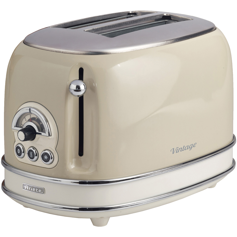 Ariete Vintage ARPK64 Cream 20L Microwave with 2 Slice Toaster and 1.7L Dome Kettle Set Image 3