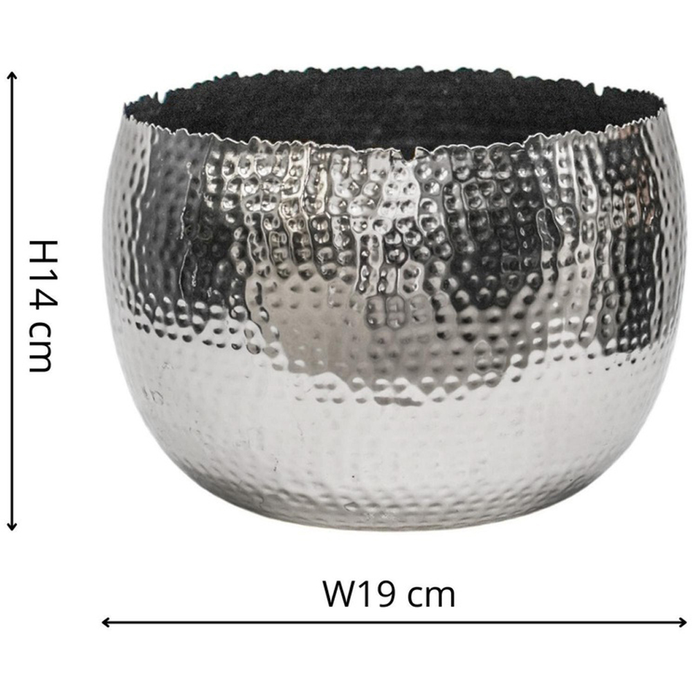 Ivyline Black and Nickel Hammered Bowl 19cm Image 3