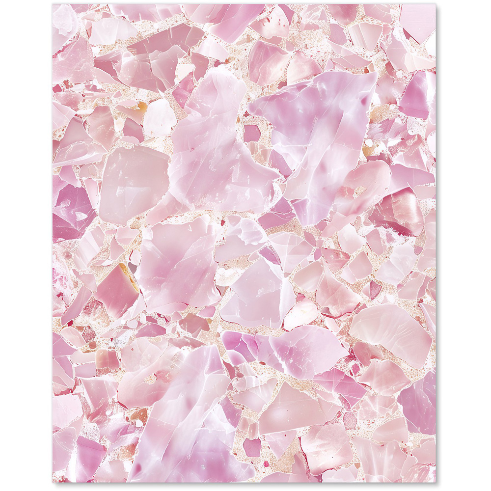 Warren Reed Designer Light Pink Quartz Effect Glass Kitchen Splashback 75 x 60cm Image 2