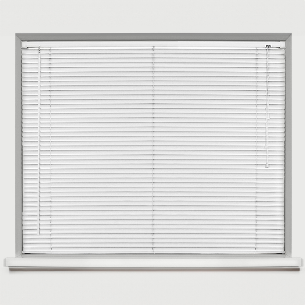 Caecus PVC Venetian Blind White 135 x 150cm Image 1