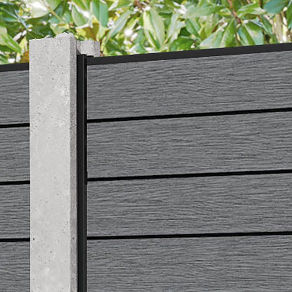 Charles & Ivy Fusion 5ft Mid Grey Fence Panel Image 3