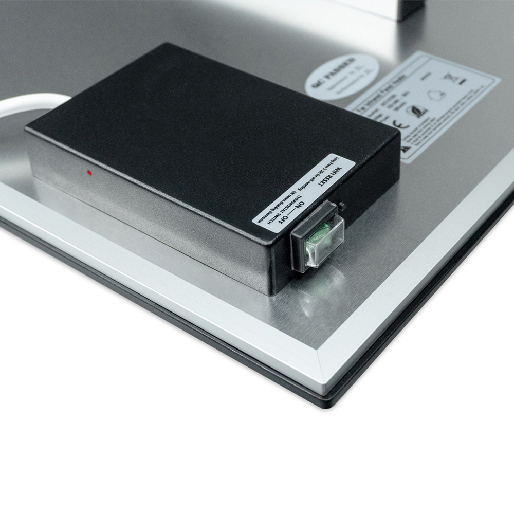 Mirrorstone Black Quartz Glass WiFi Infrared Heating Panel 580W Image 5