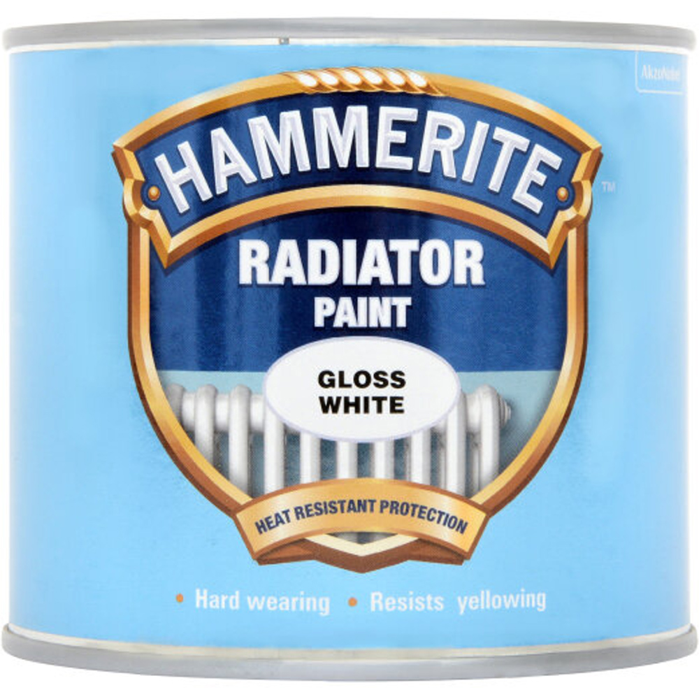 Hammerite Enamel Gloss White Radiator Paint 500ml Image 2