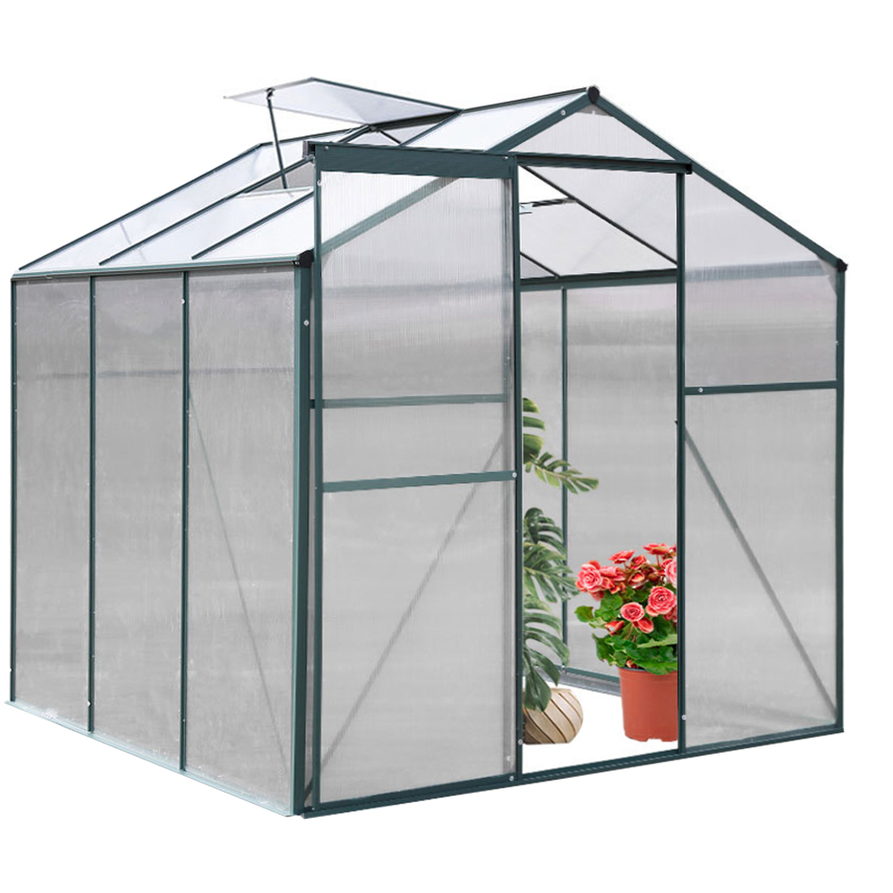 Living and Home Aluminium Frame 6 x 6ft Greenhouse Image 3