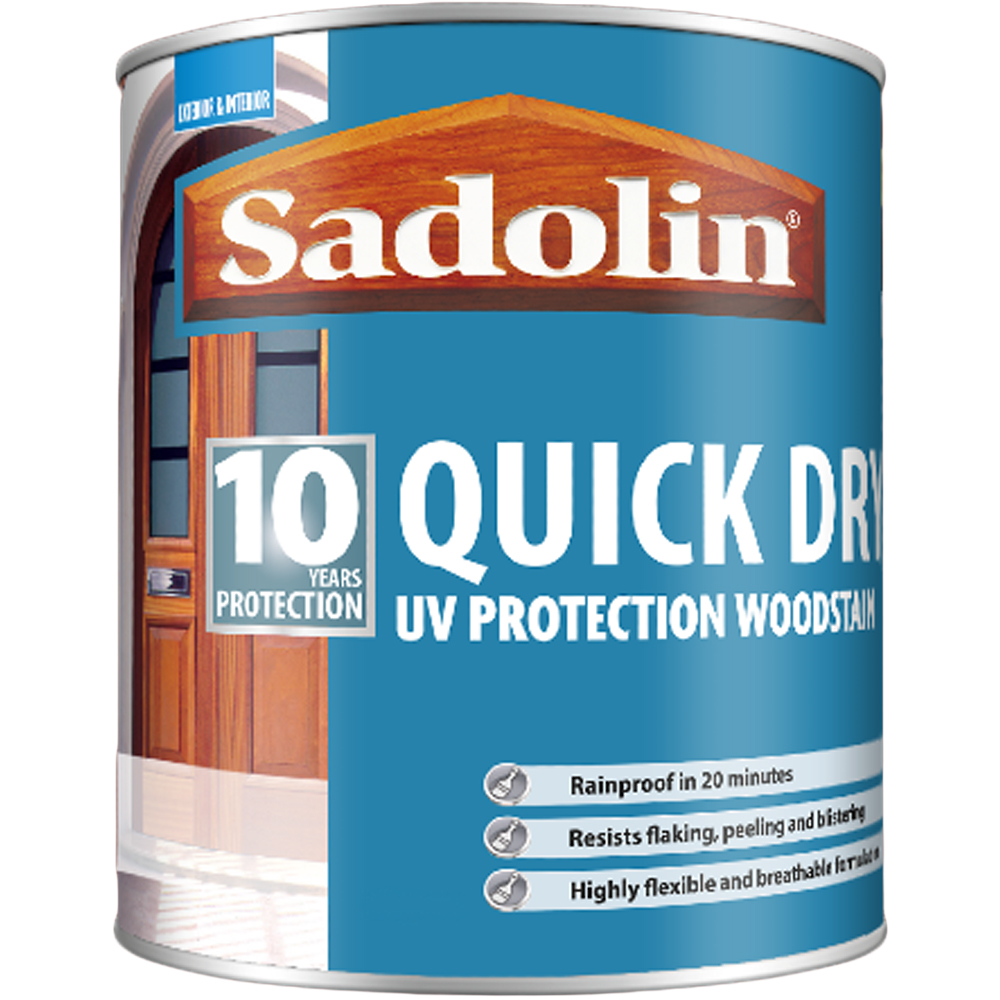 Sadolin Quick Dry 10 Year Grey Shadow Woodstain 1L Image 2