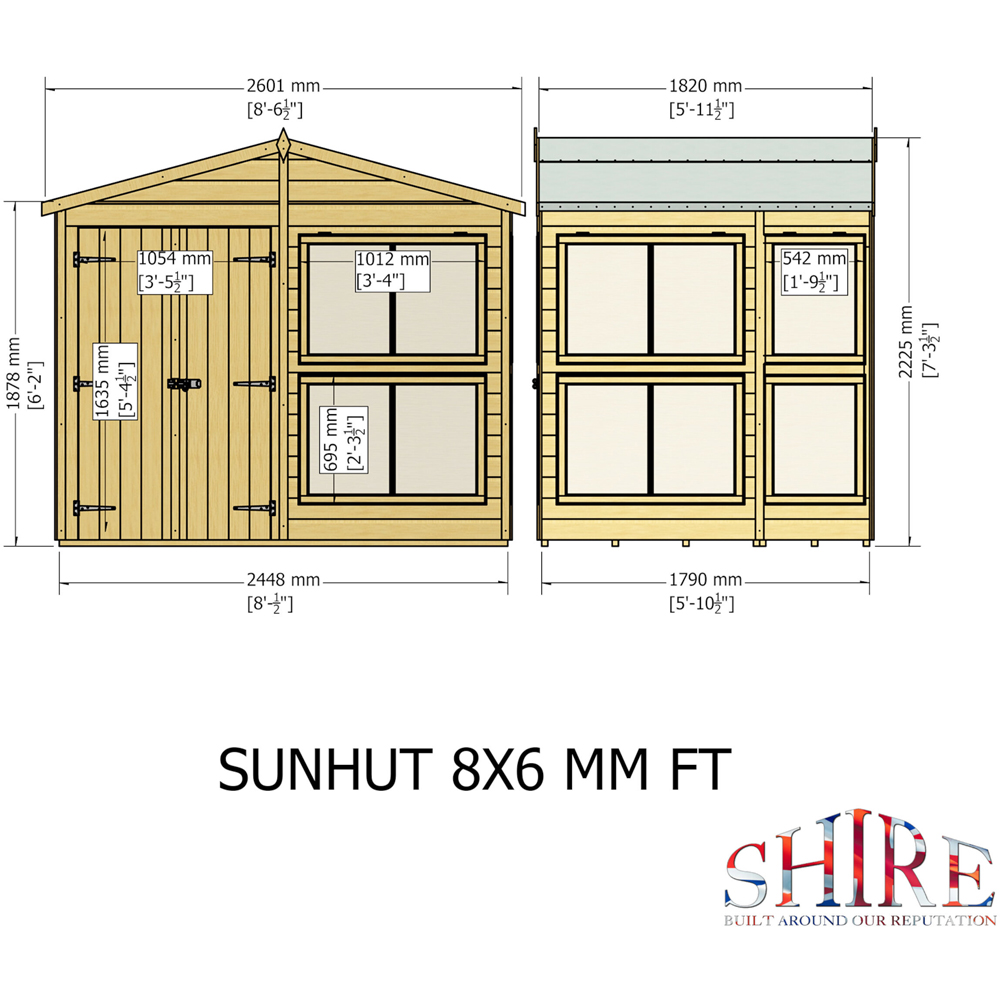 Shire 8 x 6ft Sun Hut Image 7