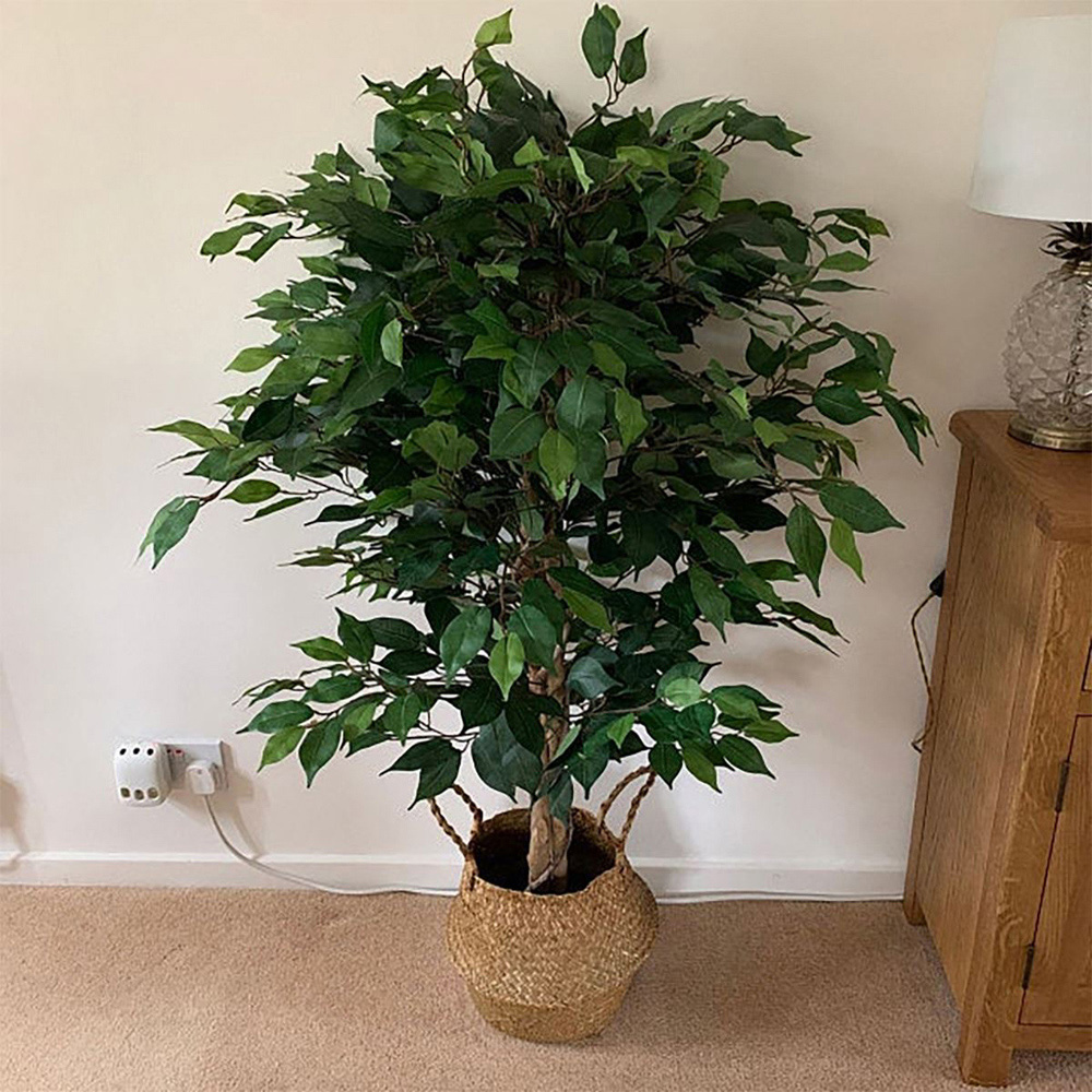 Leaf Bushy Ficus Artificial Tree in Pot 120cm Image 2