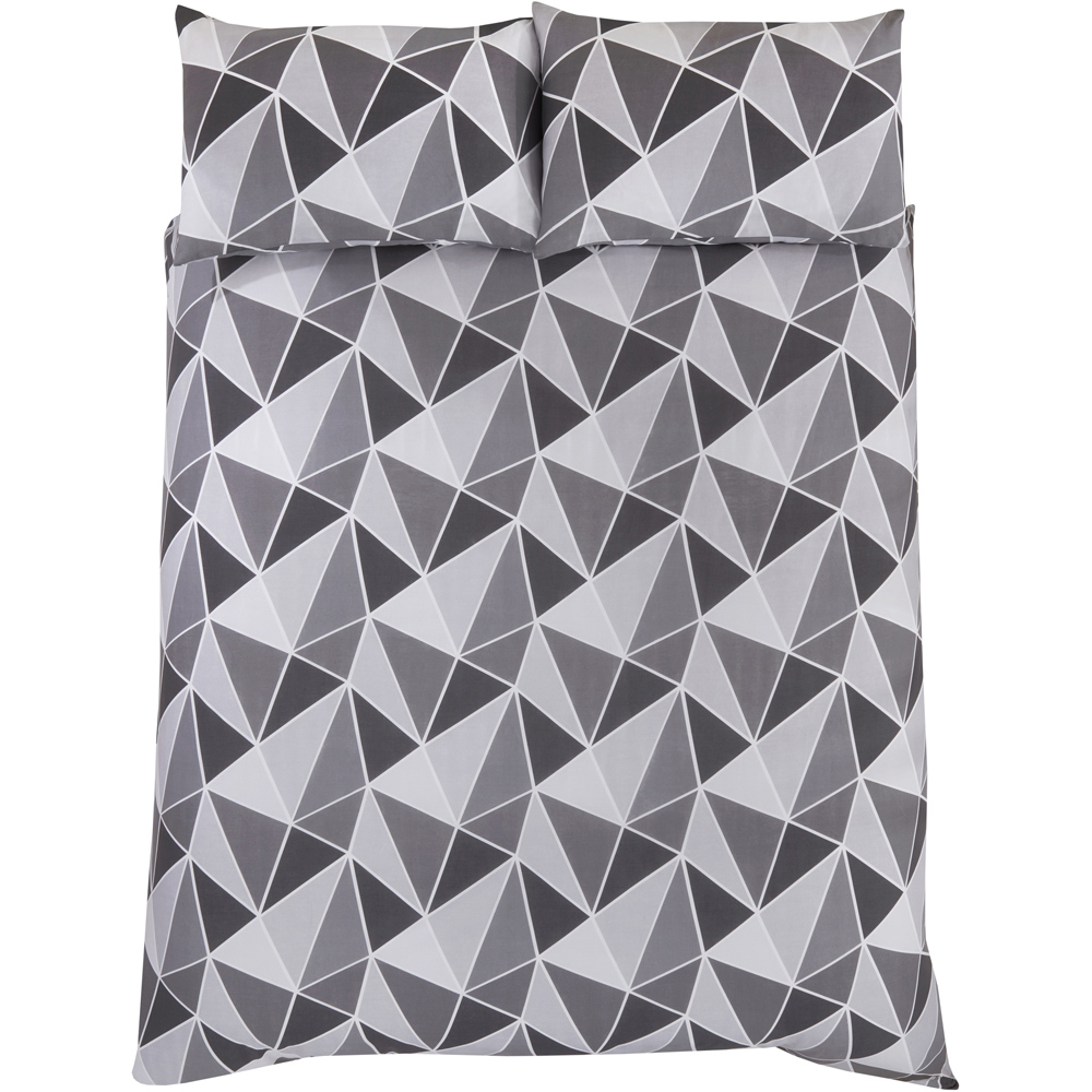 Rapport Home Leo King Grey Duvet Set Image 2