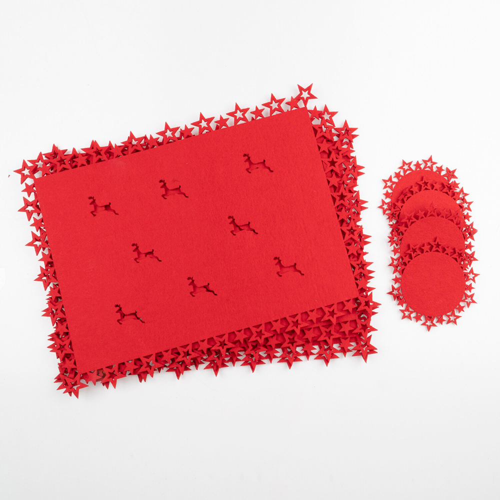 Set Of 4 Placemats And Coaster Set Image 2