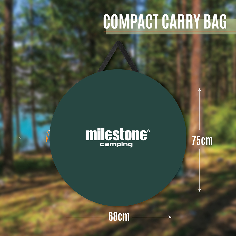 Milestone Camping Festival Pop Up Tent Evergreen Image 8