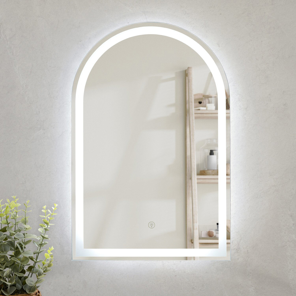 Boston LED Mirror  - Silver / Arch Image 2
