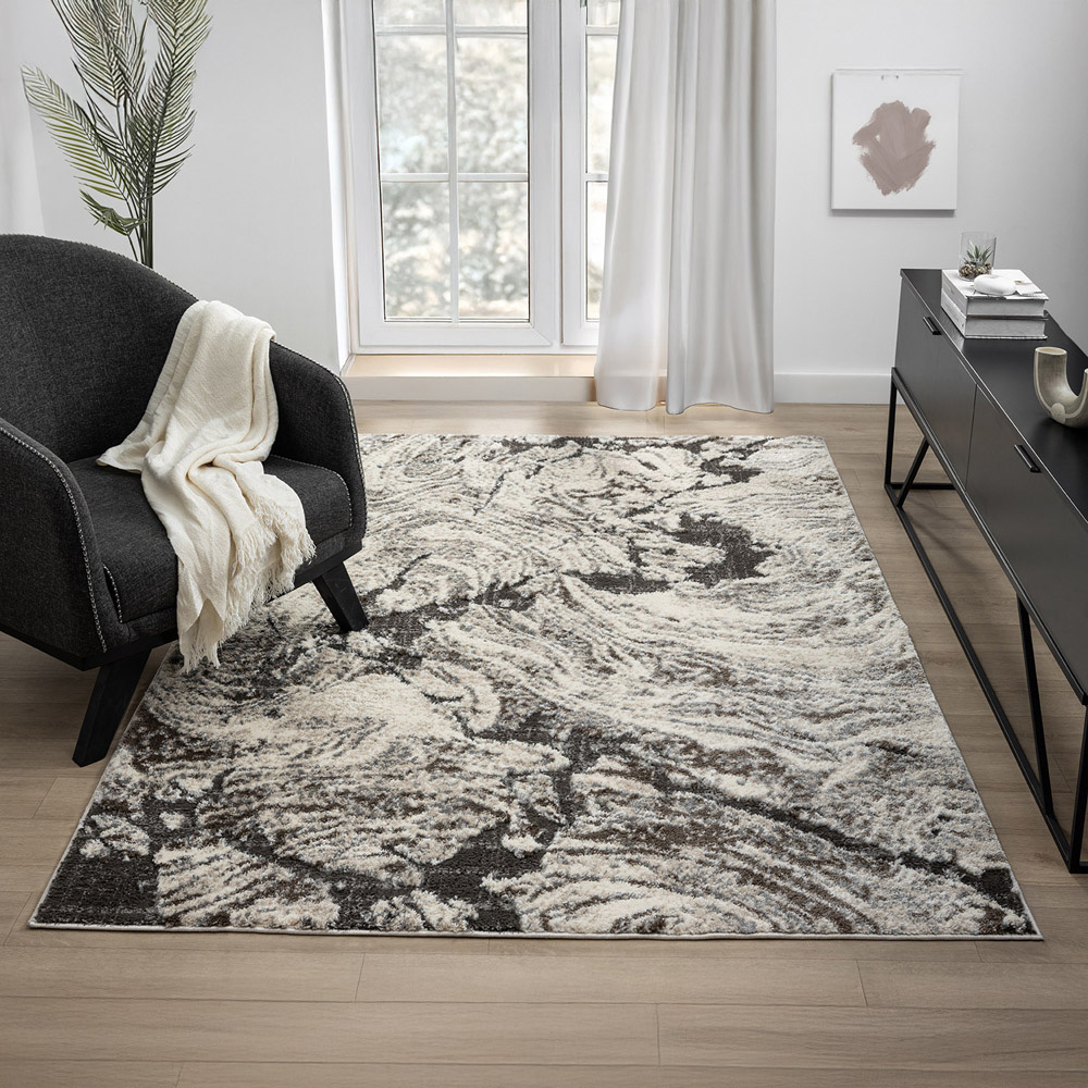 Desire Rugs Eleanor Grey Abstract Embossed Rug 200 x 290cm Image 5