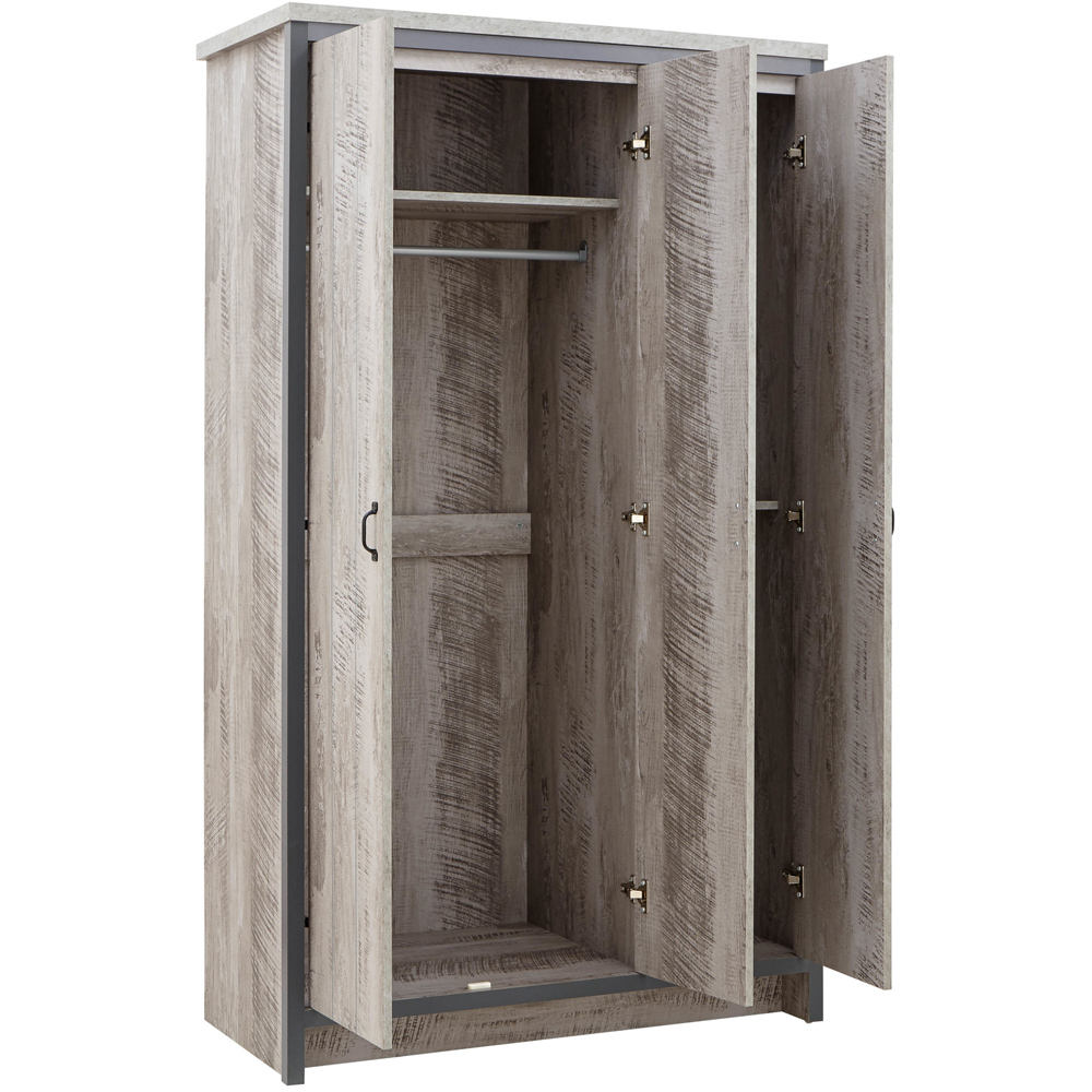 GFW Boston Grey 4 Piece Bedroom Furniture Set Image 4