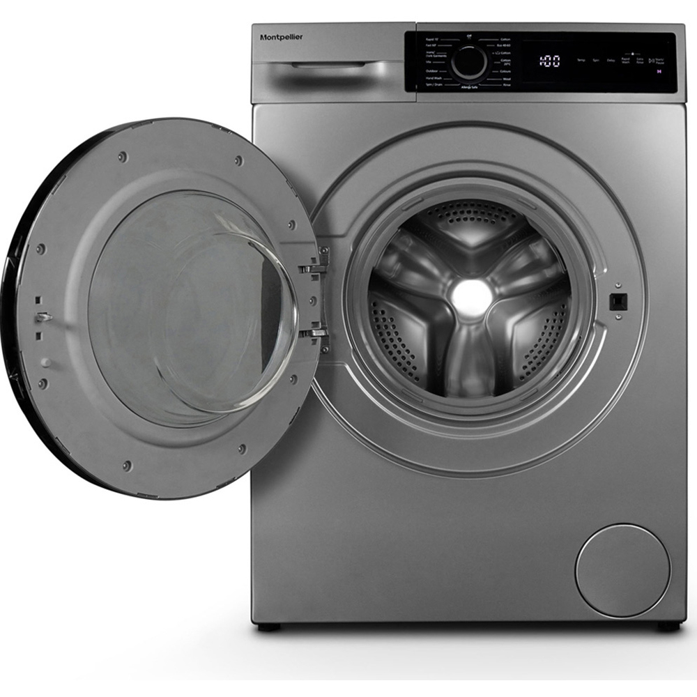 Montpellier MWM814BLS 8kg Silver Wide Washing Machine Image 4