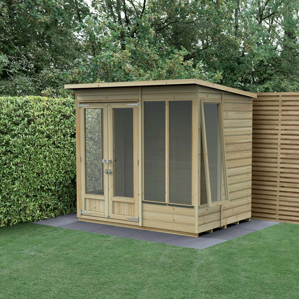 Forest Garden Beckwood 7 x 5ft Single Side Opening Pent Summerhouse Image 2