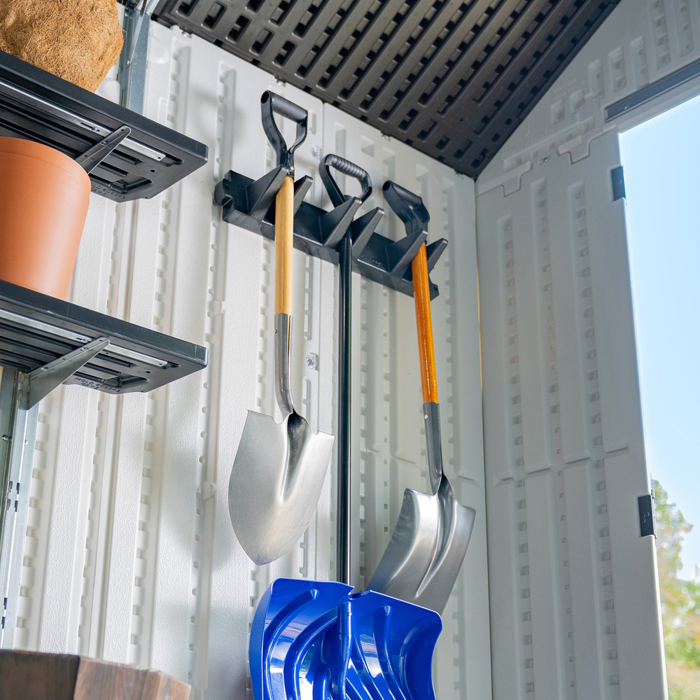 Suncast 2 Piece Triple Hook Long Handle Tool Hanger Set Image 8