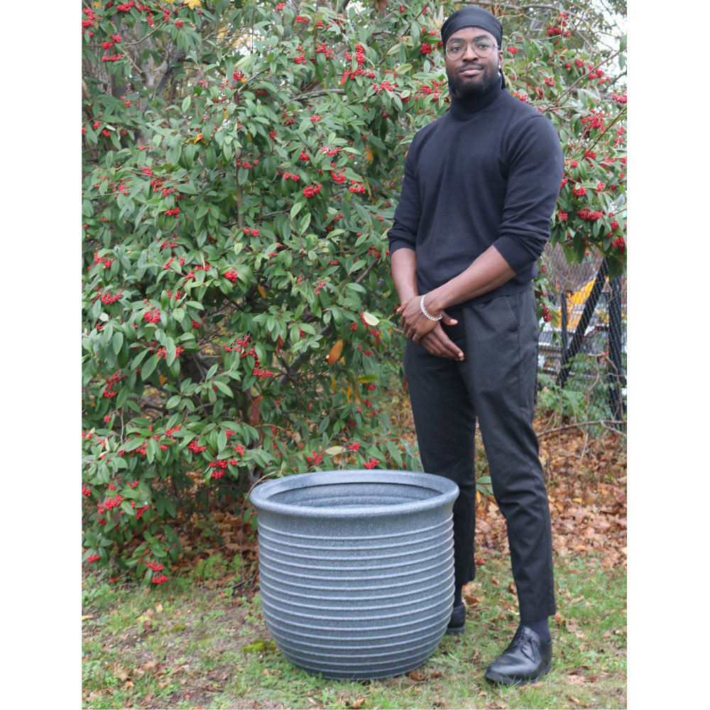 Trifibre Blenheim Granite Roto Moulded Planter 48 x 58cm Image 5