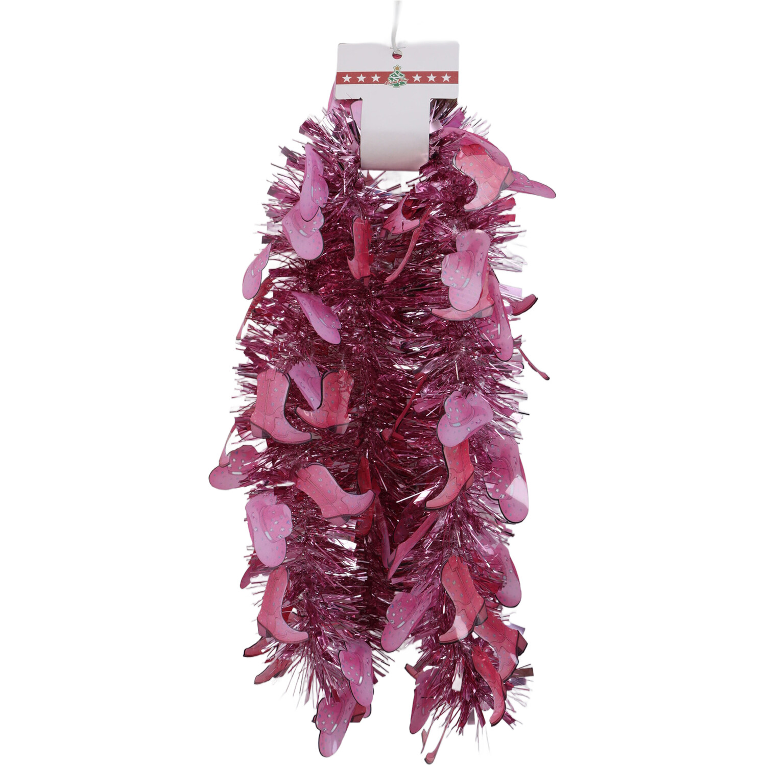 Cowgirl Tinsel Garland Pink Image 9