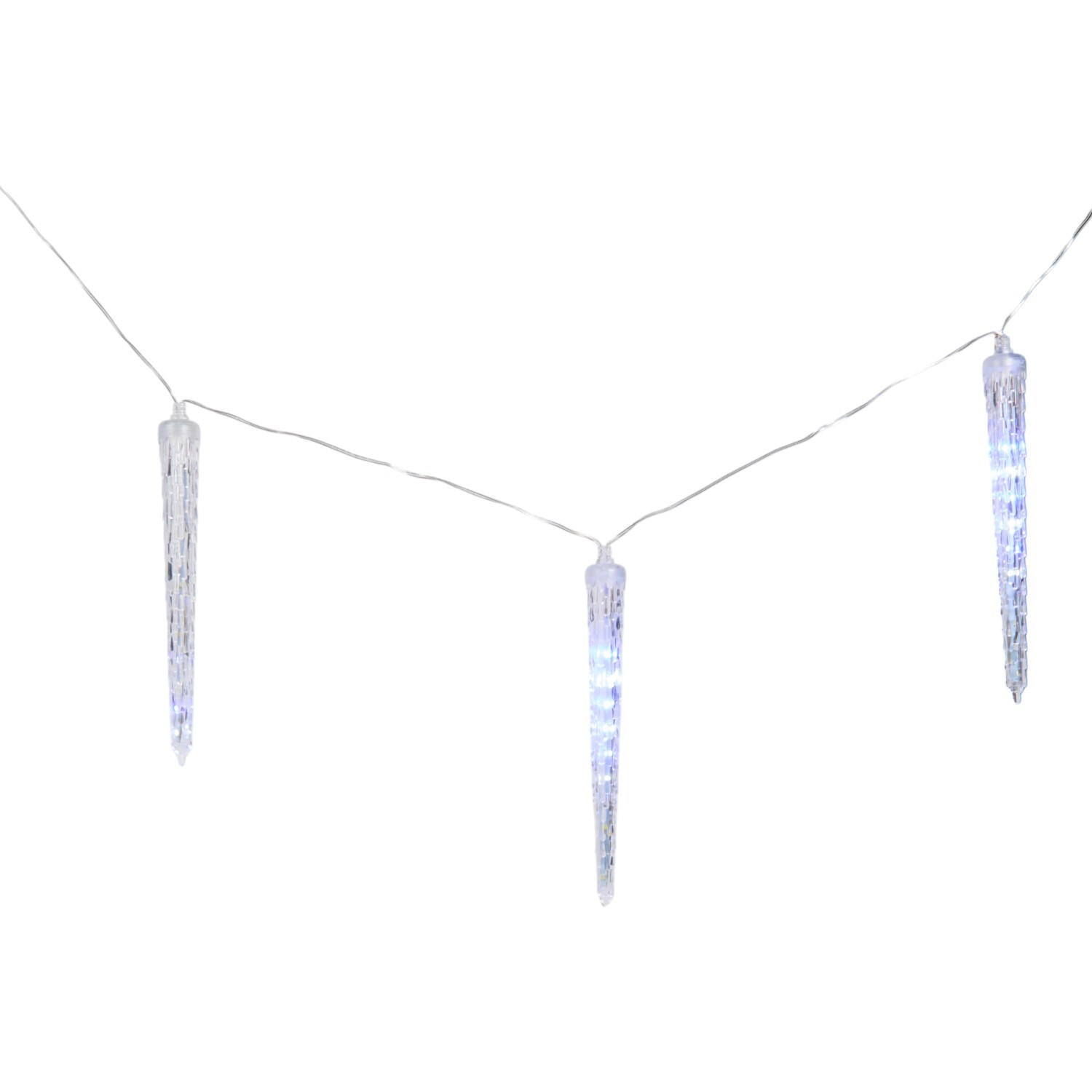 Ice White and Blue Rainfall Light White Image 4