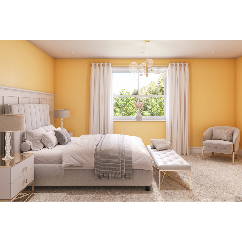 Hemway Soft Sunshine Yellow Interior Matt Acrylic Emulsion Paint 2.5L Image 7