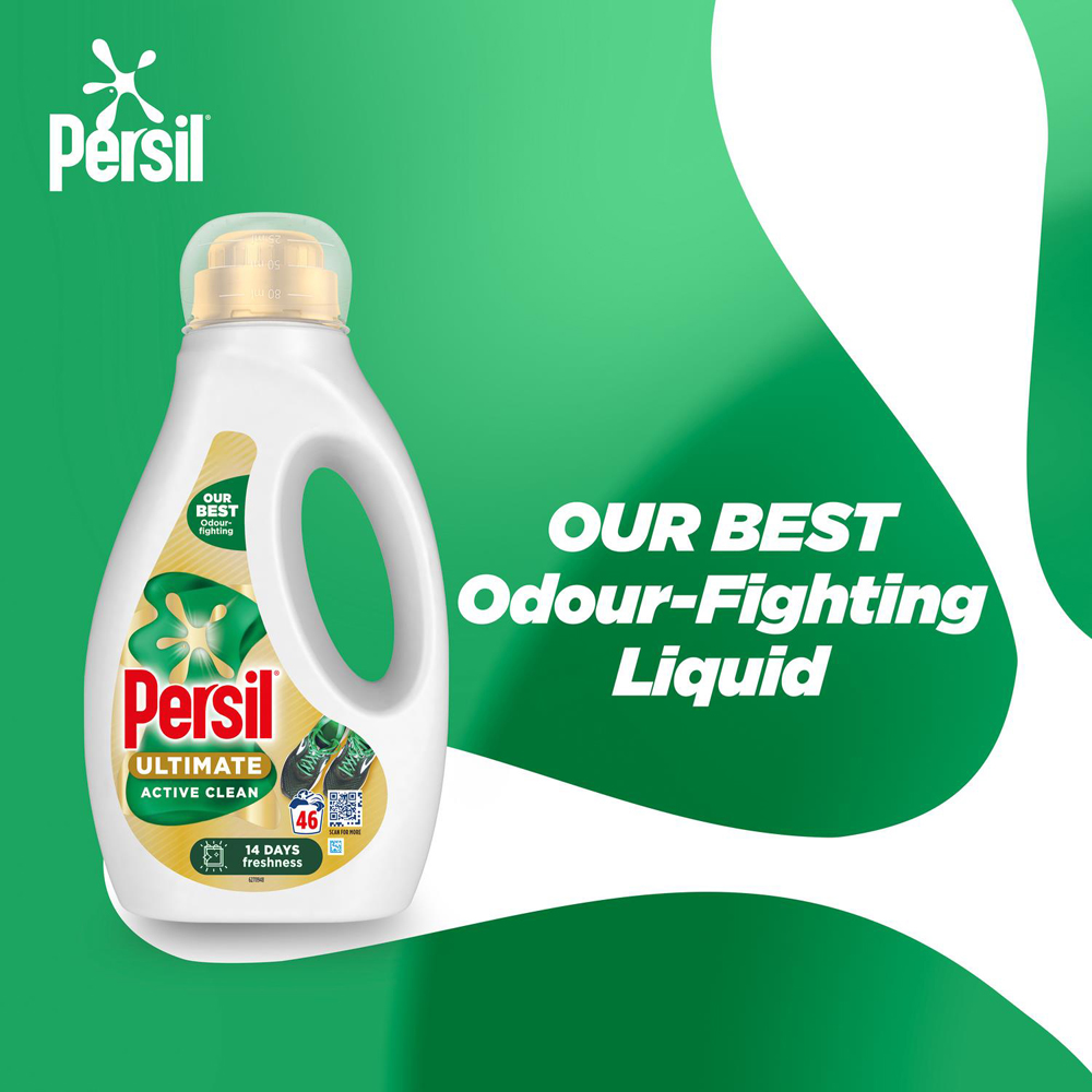 Persil Ultimate Active Clean Liquid Detergent 46 Washes 1.242L 6 Pack Image 6