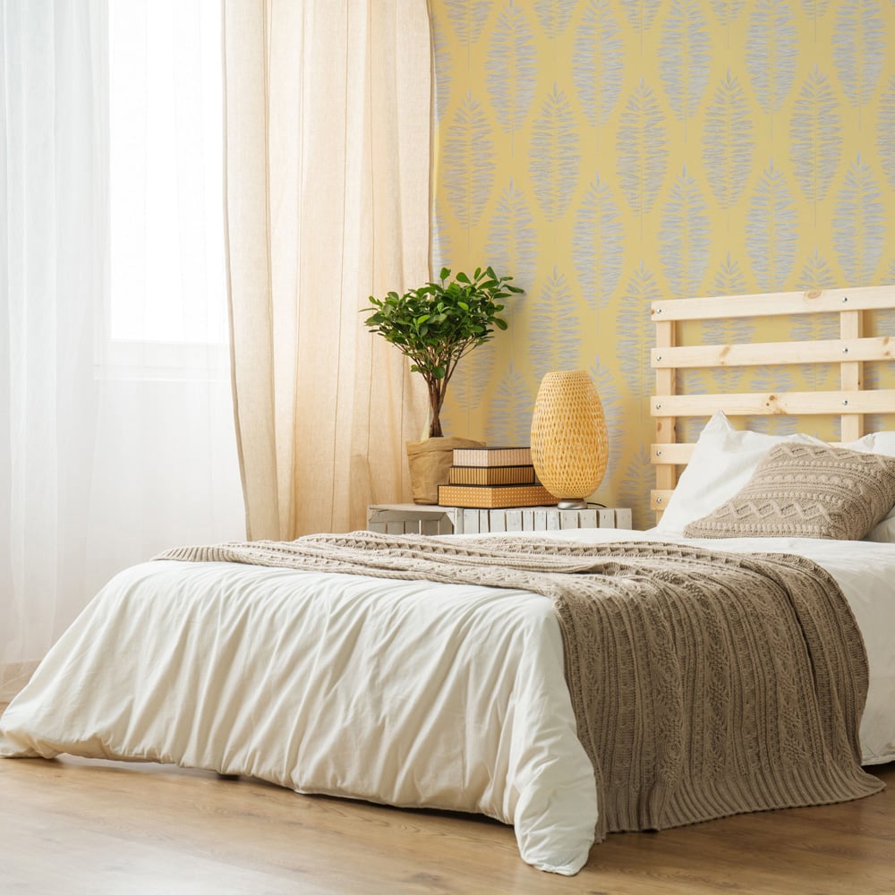 Boutique Nwg Lucia Yellow Wallpaper Image 3