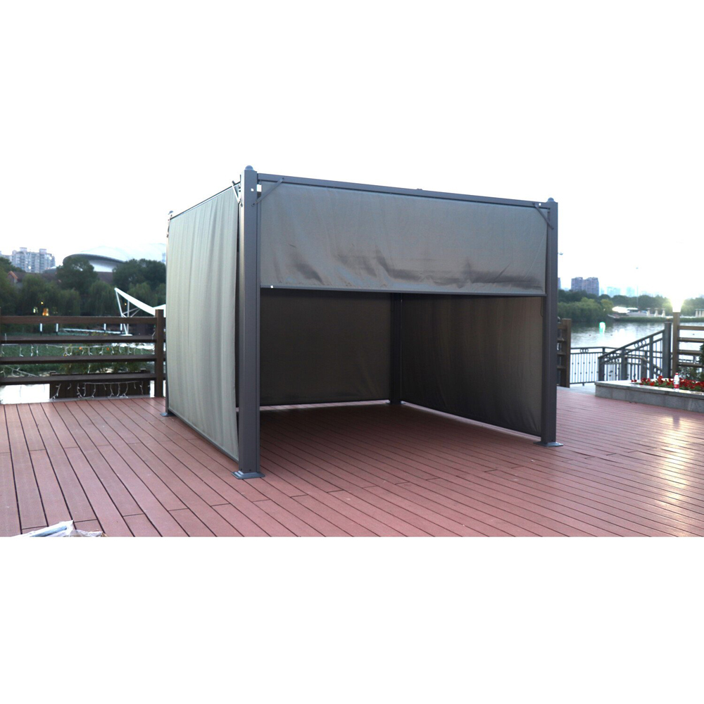 Naples Aluminum Pergola - Dark Grey / 400cm Image 9