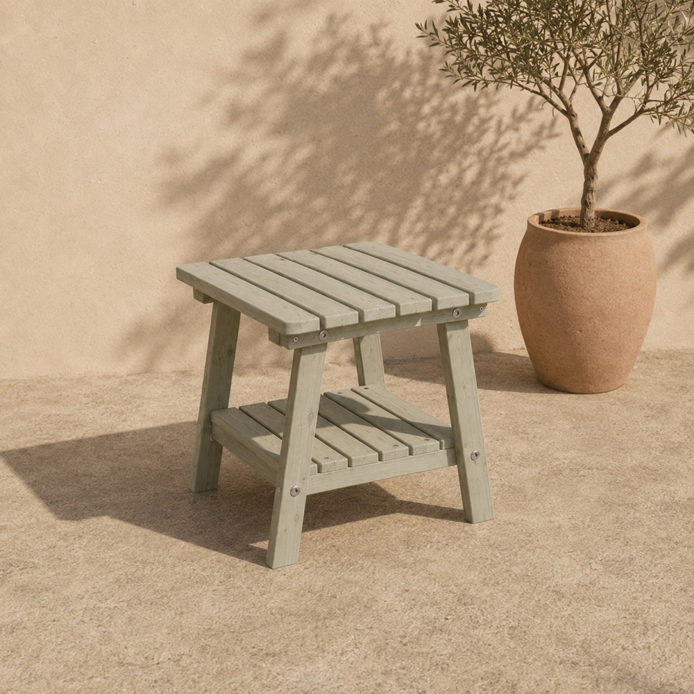 AMATA Ungurs Eucalyptus Side Table for Adirondack Chairs Image 3