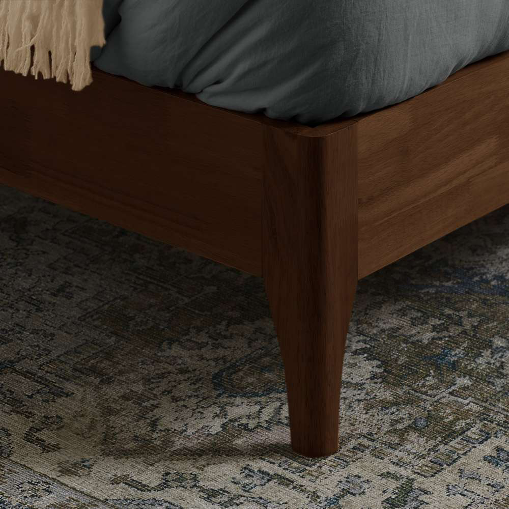 Birlea Halfden Double Bed Frame with Boucle Winged Headboard Image 6