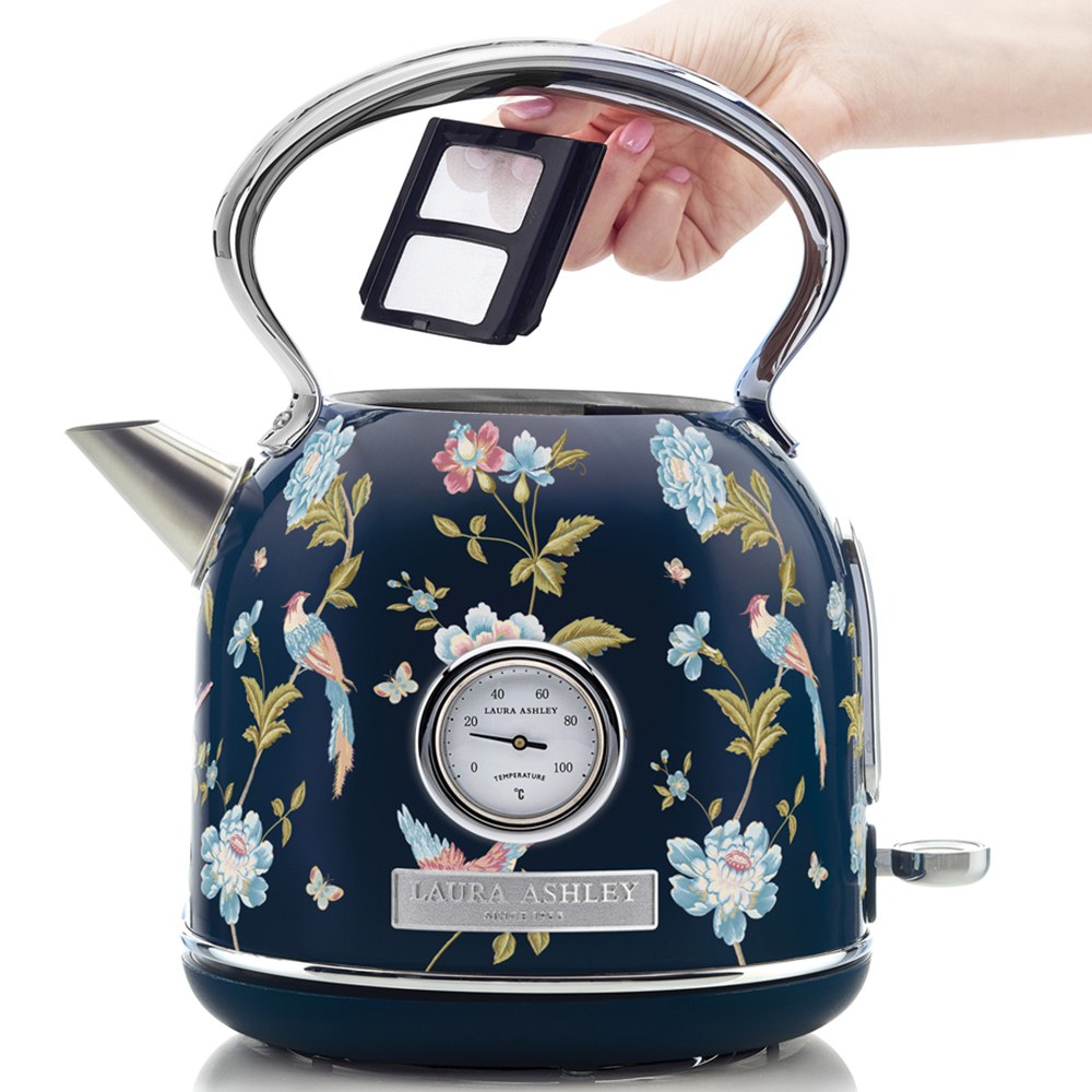 VQ Laura Ashley Blue Elveden Print 4 Slice Toaster and Kettle Bundle 4 Image 5