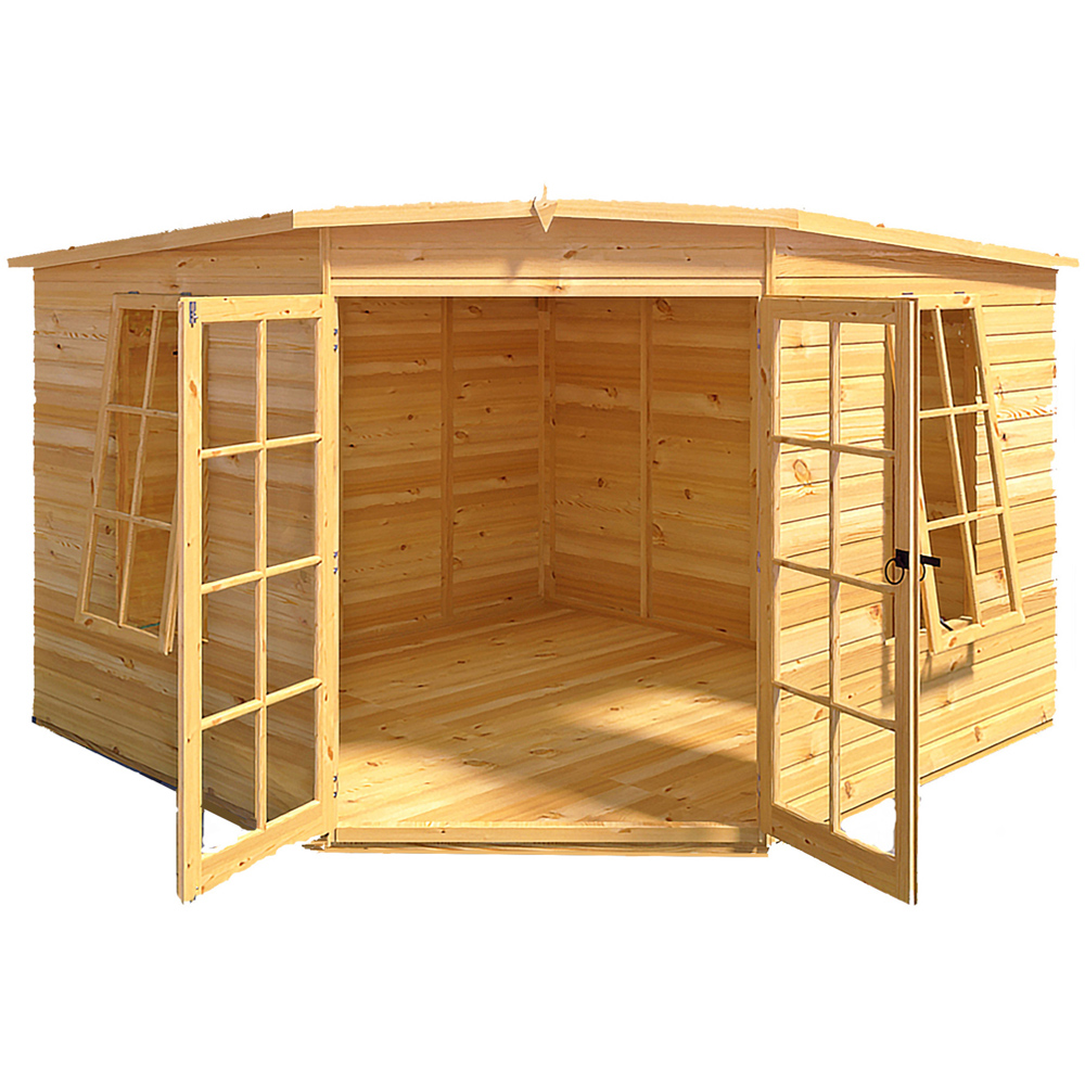 Shire Hampton 10 x 10ft Double Door Traditional Summerhouse Image 3