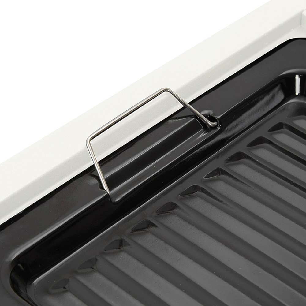 Living and Home White Windproof Metal BBQ Grill and Tea Stove Image 4