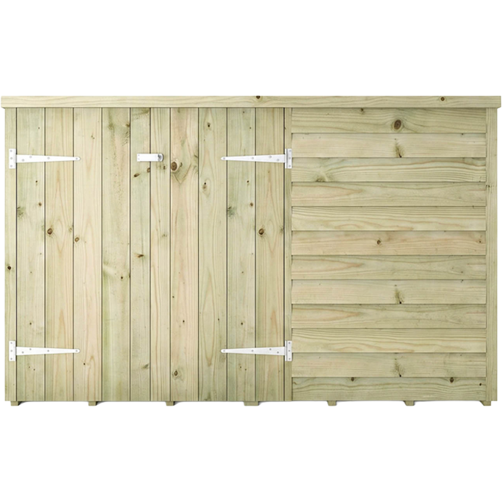 Mercia 3 x 6ft Overlap Pent Bike Storage Shed Image 4