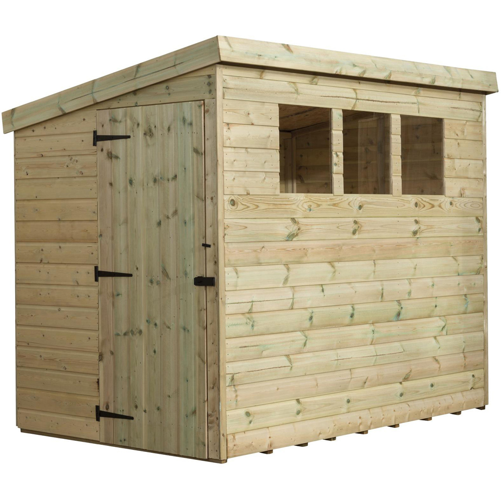 Empire Sheds 2500 8 x 4ft Tongue and Groove Pent Garden Shed Image 1