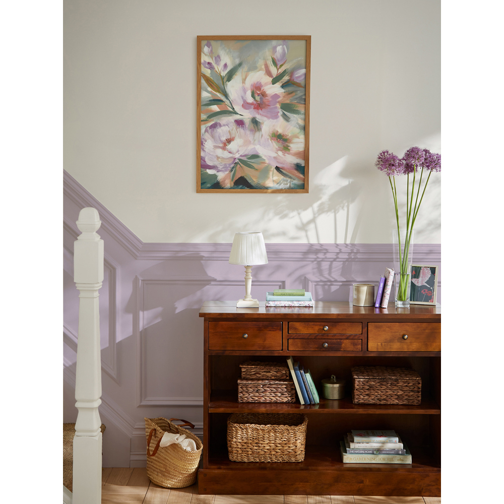 Laura Ashley Abstract Floral Wooden Frame Wall Art 40 x 50cm Image 2
