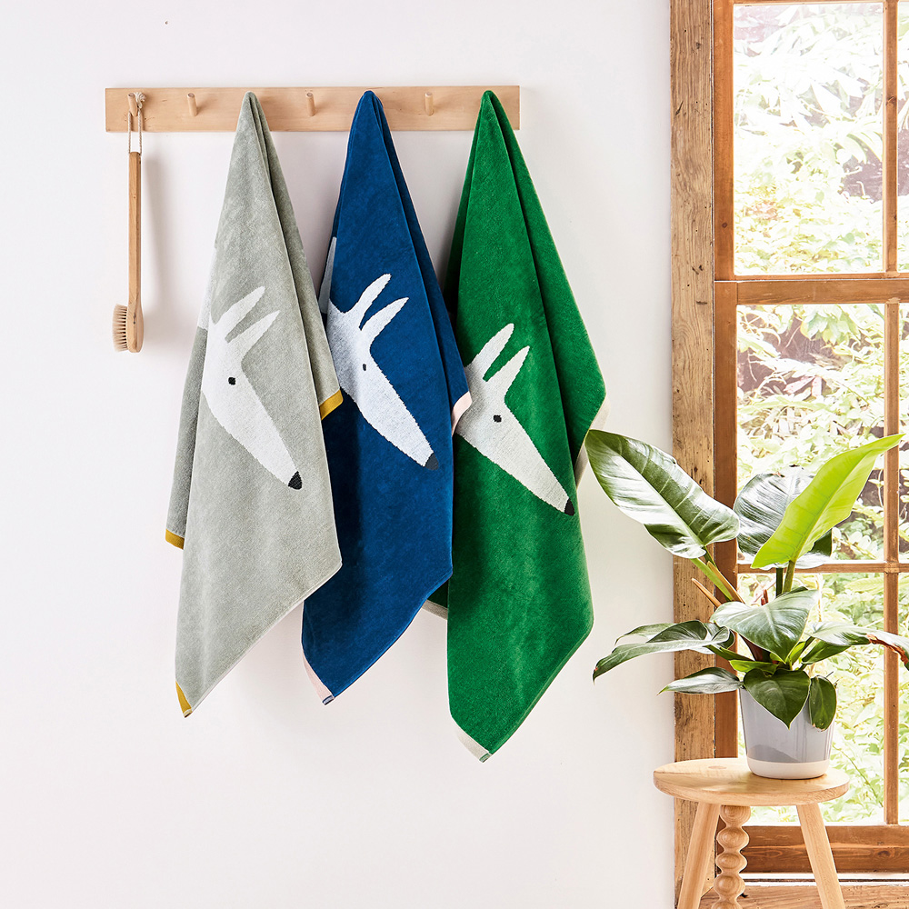 Scion Mr Fox Large Pebble Hand Towel Image 2