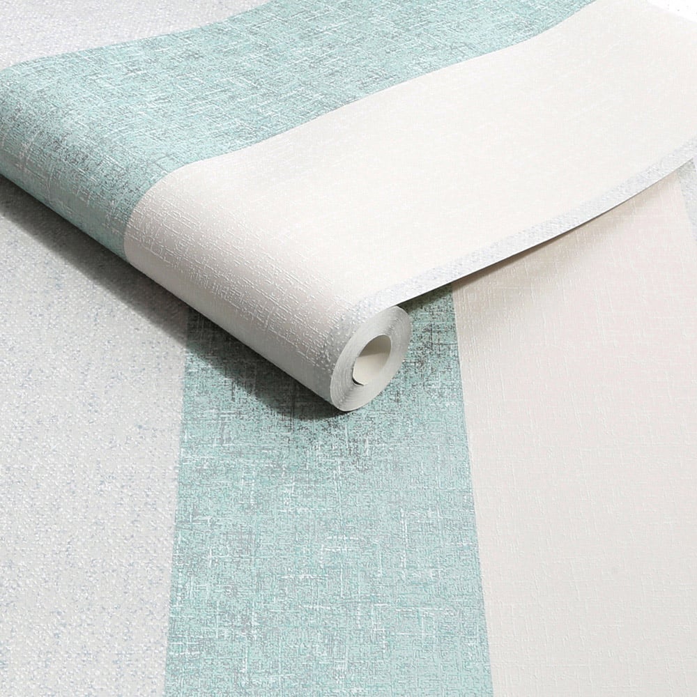 Superfresco Meadow Stripe Blue and Neutral Wallpaper Image 2